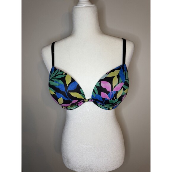 PINK Victoria’s Secret Wear Everywhere Push Up Bra Floral 34D - Picture 1 of 8